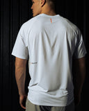 Pallacorda Mens Essential Performance T-Shirt in White Back View
