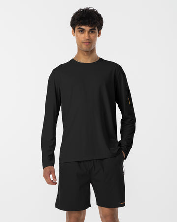 Long Sleeve Performance T-shirt - Black