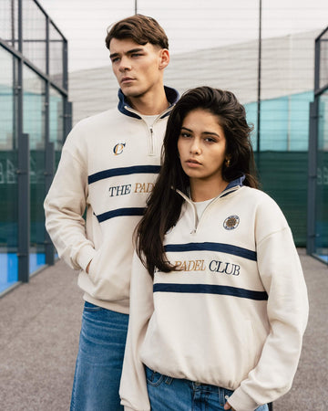 TPC x Pallacorda Varsity Quarter Zip - Beige