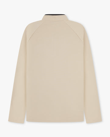 Performance Quarter Zip Top - Beige