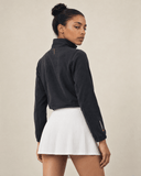 Court Half Zip Top - Charcoal - Pallacorda