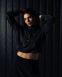 Court Half Zip Top - Charcoal - Pallacorda