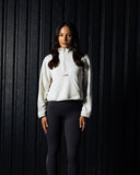 Court Half Zip Top - Ivory - Pallacorda