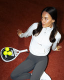 Court Half Zip Top - Ivory - Pallacorda