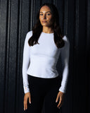 Essential Long Sleeve T-Shirt - White - Pallacorda