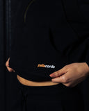 Funnel Neck Half Zip Sweatshirt - Black - Pallacorda