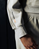 Funnel Neck Half Zip Sweatshirt - Ivory - Pallacorda