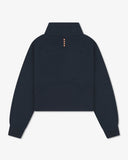 Funnel Neck Half Zip Sweatshirt - Navy - Pallacorda