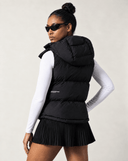 Hooded Puffer Gilet - Black - Pallacorda