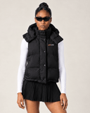 Hooded Puffer Gilet - Black - Pallacorda