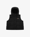 Hooded Puffer Gilet - Black - Pallacorda
