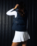 Hooded Puffer Gilet - Navy - Pallacorda