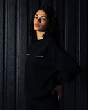 Oversized Logo Sweatshirt - Black - Pallacorda