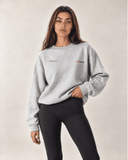 Oversized Logo Sweatshirt - Grey - Pallacorda