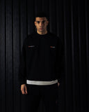 Oversized Sweat Top - Black - Pallacorda