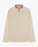 Performance Quarter Zip Top - Beige - Pallacorda