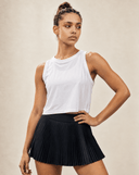Pleated Court Skort - Grey - Pallacorda