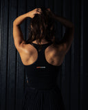 Pleated Match Dress - Black - Pallacorda