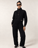Straight Leg Sweatpants - Black - Pallacorda