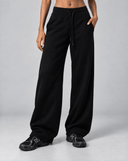 Straight Leg Sweatpants - Black - Pallacorda