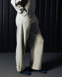 Straight Leg Sweatpants - Ivory - Pallacorda