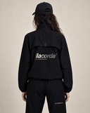 Waffle Knit Full Zip Jacket - Black - Pallacorda