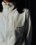 Waffle Knit Full Zip Jacket - Ivory - Pallacorda