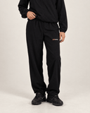 Waffle Knit Track Pants - Black - Pallacorda