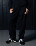 Waffle Knit Track Pants - Black - Pallacorda
