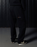 Waffle Knit Track Pants - Black - Pallacorda