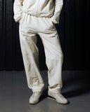 Waffle Knit Track Pants - Ivory - Pallacorda