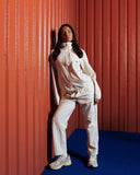 Waffle Knit Track Pants - Ivory - Pallacorda