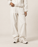 Waffle Knit Track Pants - Ivory - Pallacorda